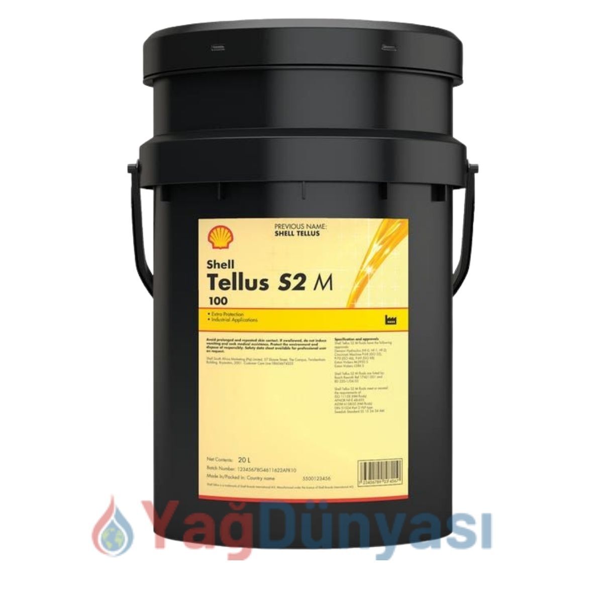 Shell Tellus S2 M 100 - 20 Litre Hidrolik Vakum Pompası Yağı