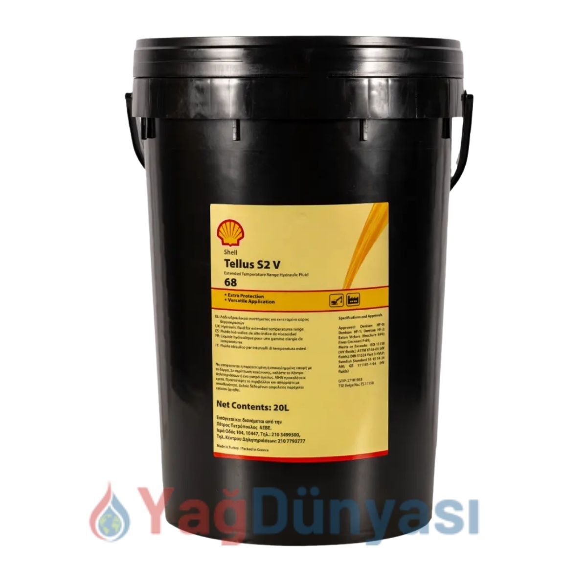 Shell Tellus S2 V 68 - 20 Litre Hidrolik Yağı
