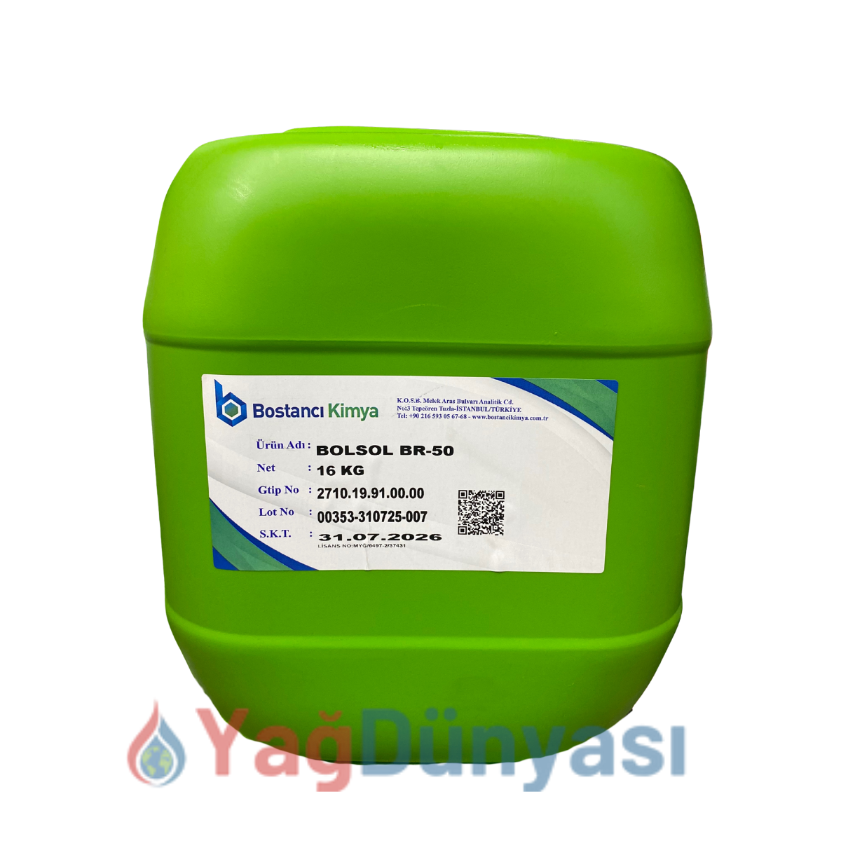 BOLSOL BR 50 BOR YAĞI (16 KG) - Yarı Sentetik Alüminyum Ve Metal İşleme Sıvısı