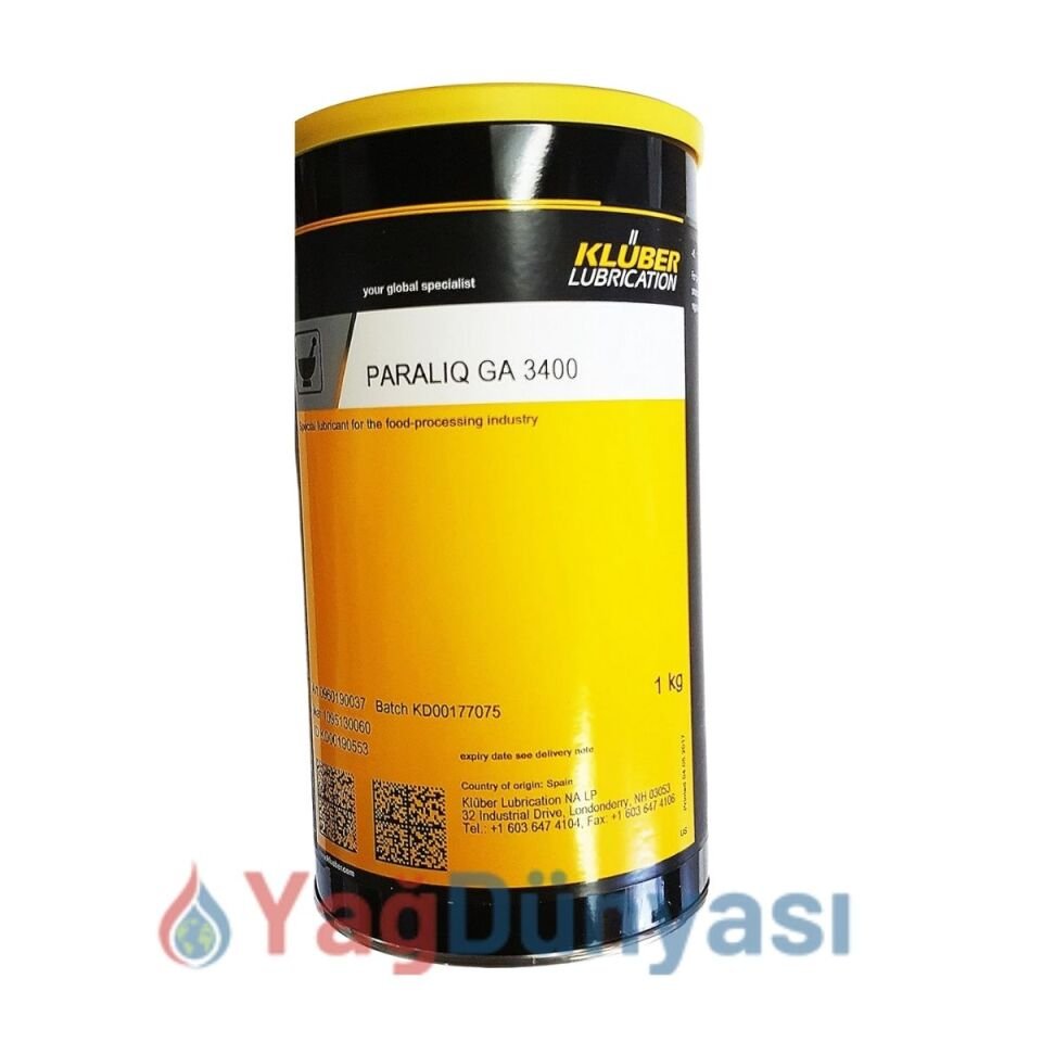 Klüber Paralıq GA 3400 – GIDA ONAYLI SIVI DİŞLİ GRESİ