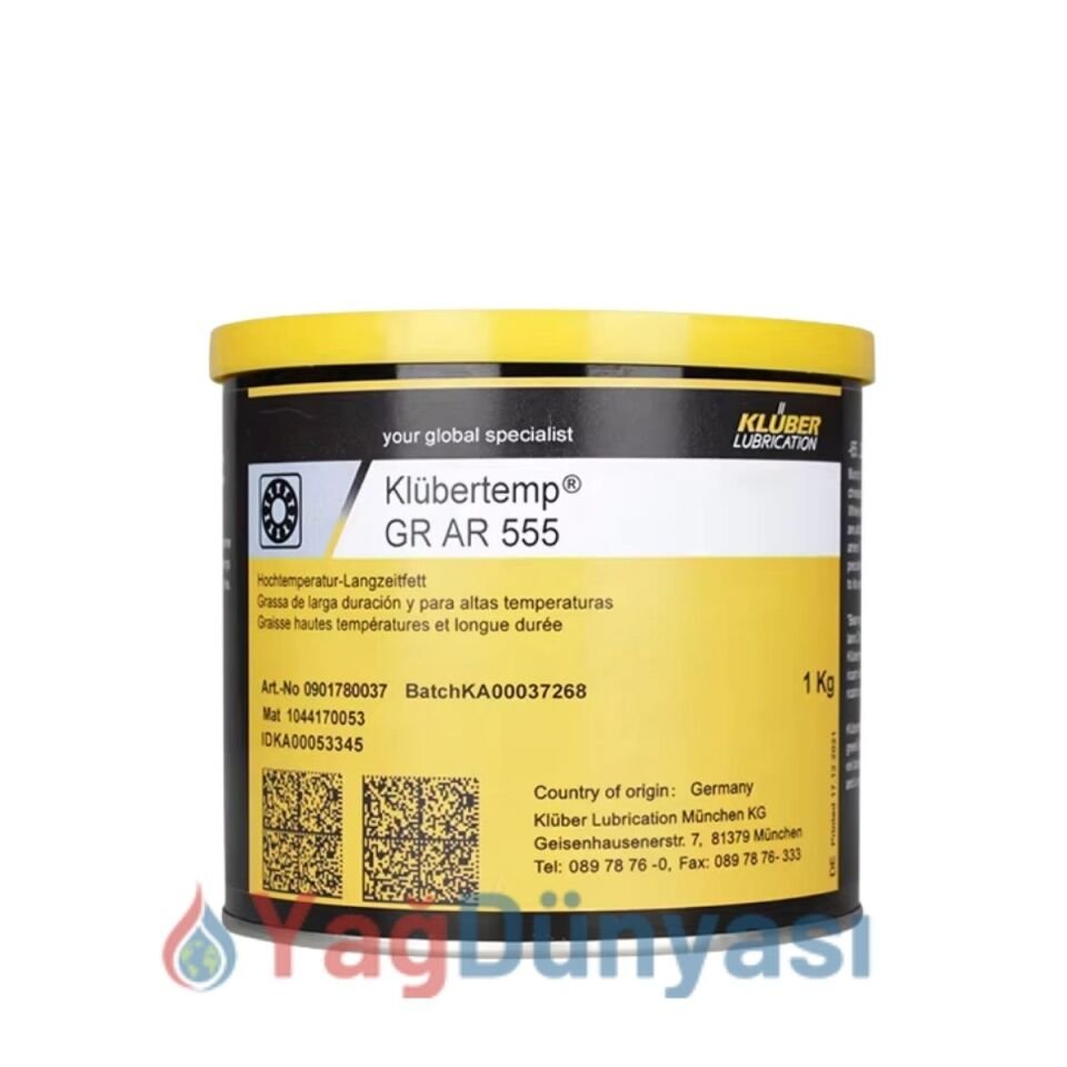 KLUBER Klübertemp GR AR 555 - 1 Kg Yüksek Sıcaklık Gres Yağı