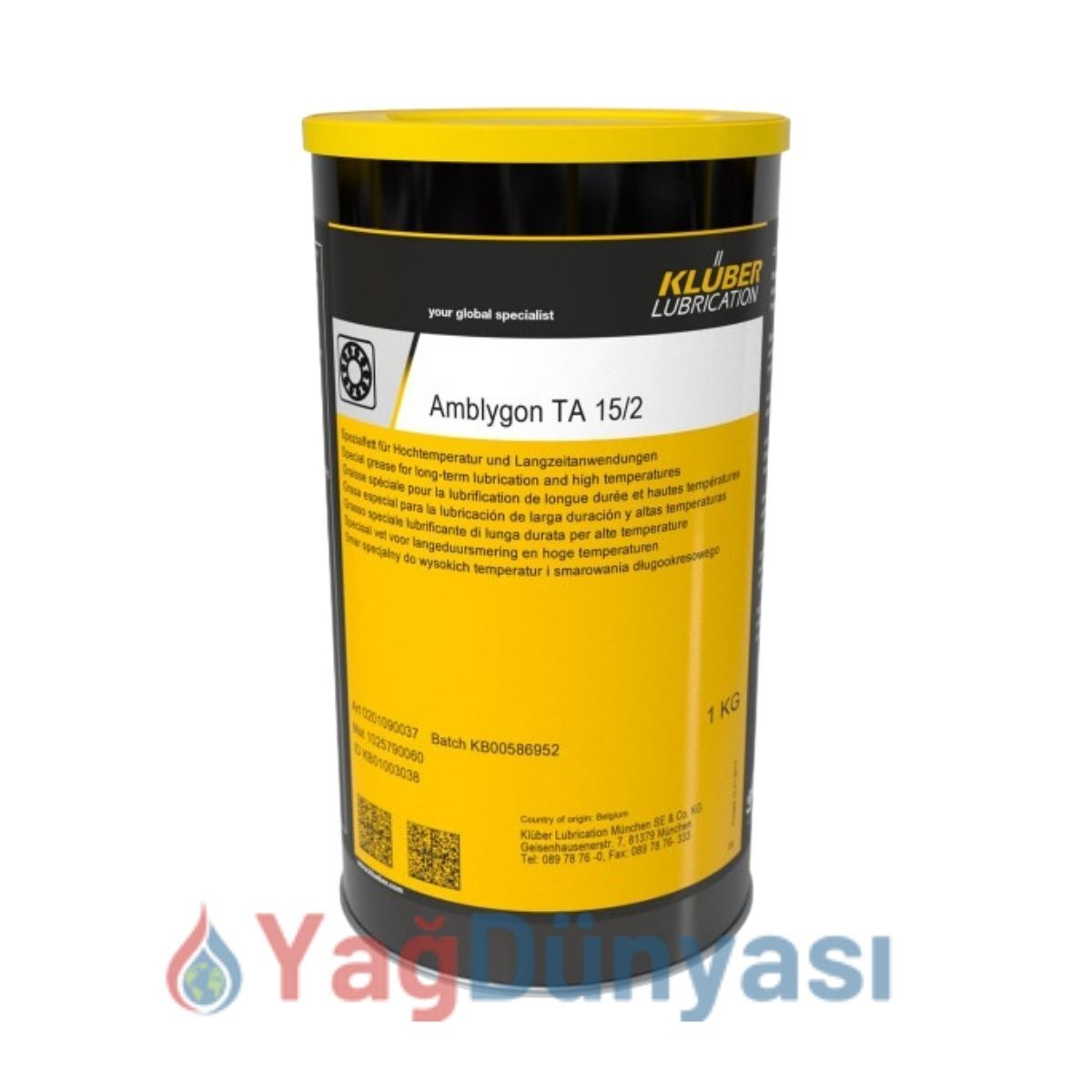 KLUBER AMBLYGON TA 15 - 1 Kg Yüksek Sıcaklık Gres Yağı