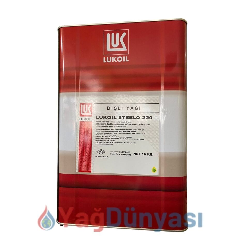 LUKOIL STEELO 220 - ŞANZIMAN VE DİŞLİ YAĞI 16 Kg