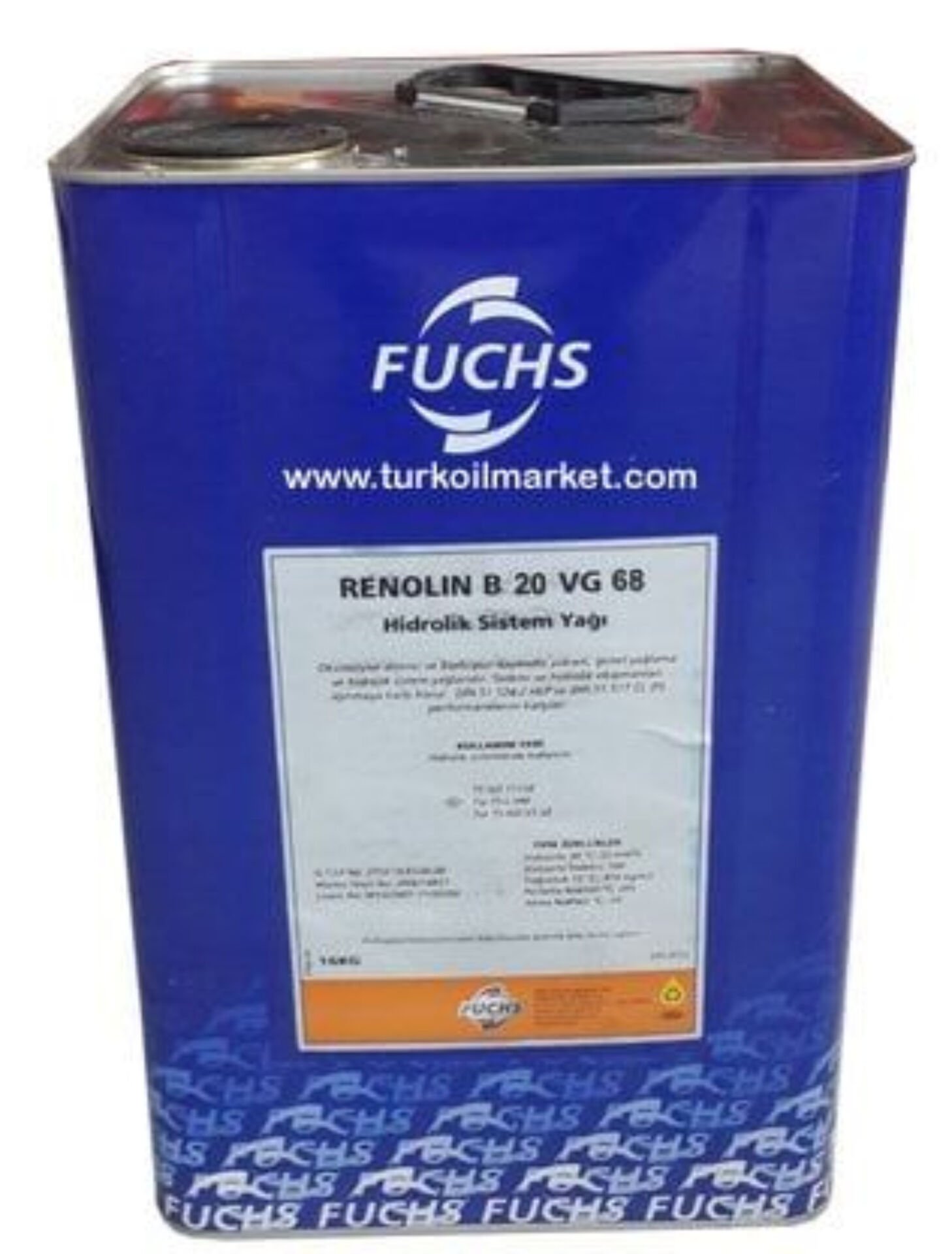 Fuchs Renolin B 20 VG 68 - 16 kg Hidrolik Yağı
