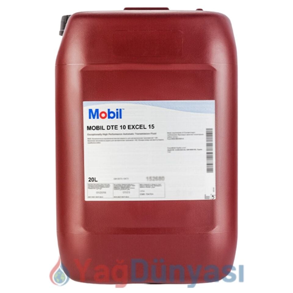 Mobil DTE 10 Excel 15 - 20 Litre Hidrolik Yağı