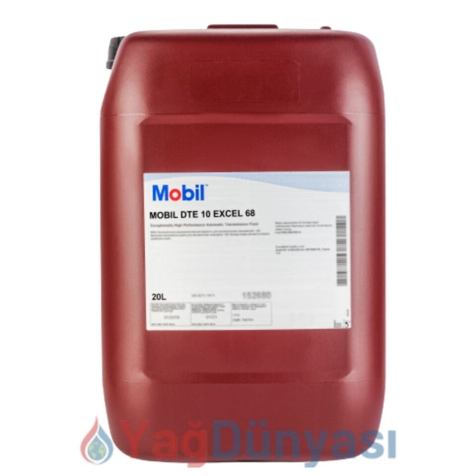 Mobil DTE 10 Excel 68 - 20 Litre Hidrolik Yağı
