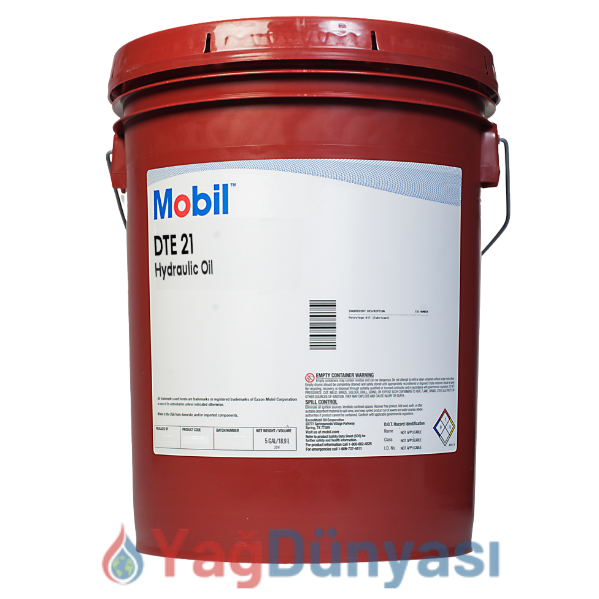 Mobil DTE 21 - 20 Litre Hidrolik Yağı
