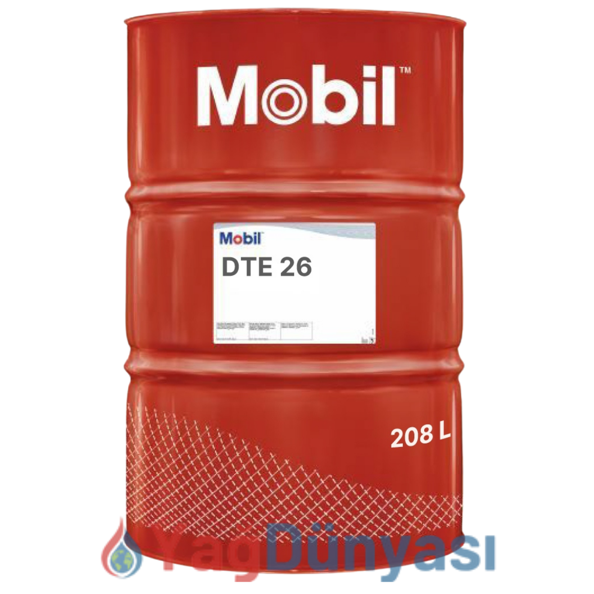 Mobil DTE 26 ISO VG 68 - 208 Litre Hidrolik Yağı