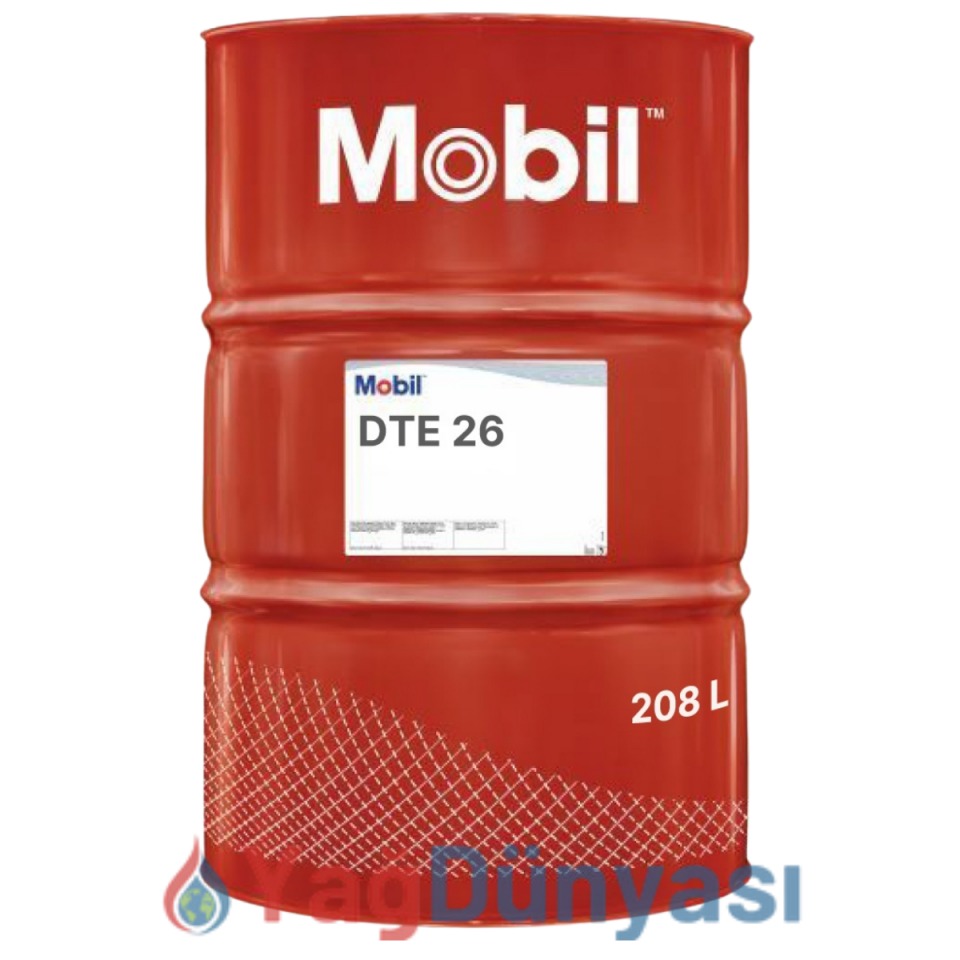 Mobil DTE 26 ISO VG 68 - 208 Litre Hidrolik Yağı