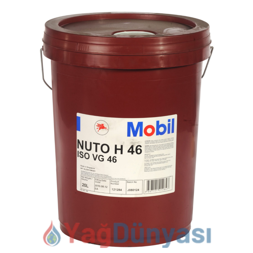 Mobil Nuto H 46  20 Litre Hidrolik Yağı