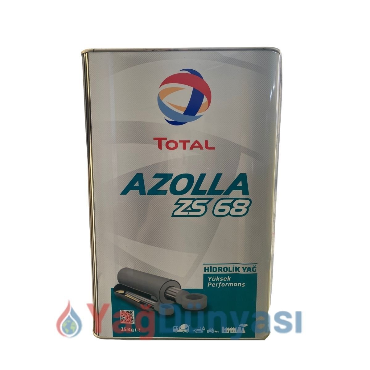 Total Azolla ZS 68 - 15 kg Hidrolik Yağ Hidrolik Yağı