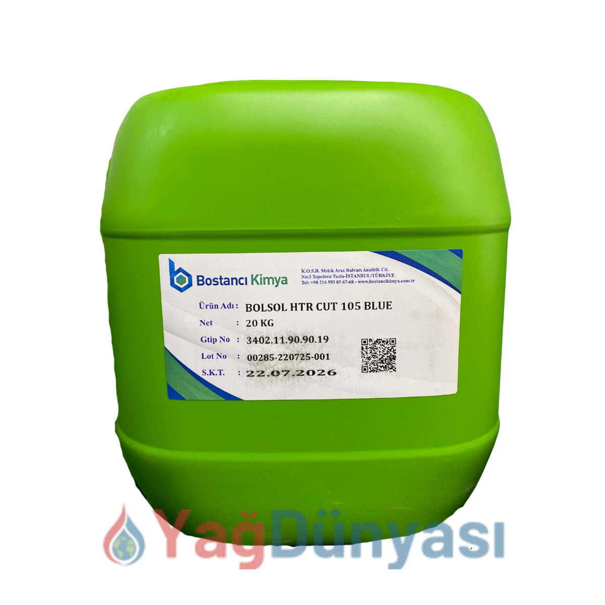 BOLSOL HTR CUT 105 MAVİ KESME YAĞ (20 KG) - KESME SIVISI