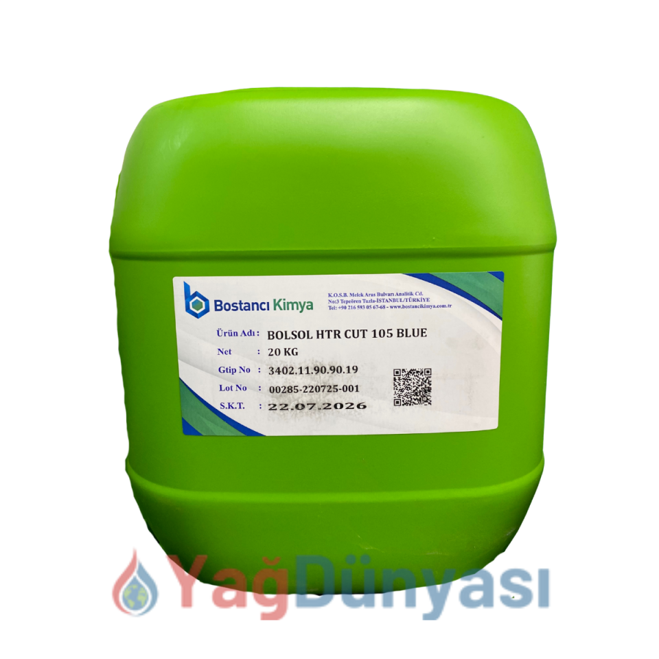 BOLSOL HTR CUT 105 MAVİ KESME YAĞ (20 KG) - KESME SIVISI