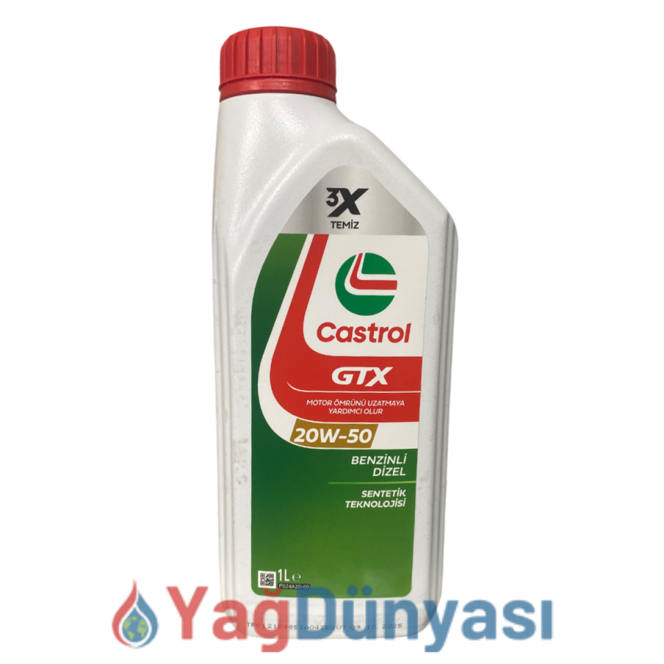 Castrol GTX 20W-50 - 1 Litre Motor Yağı