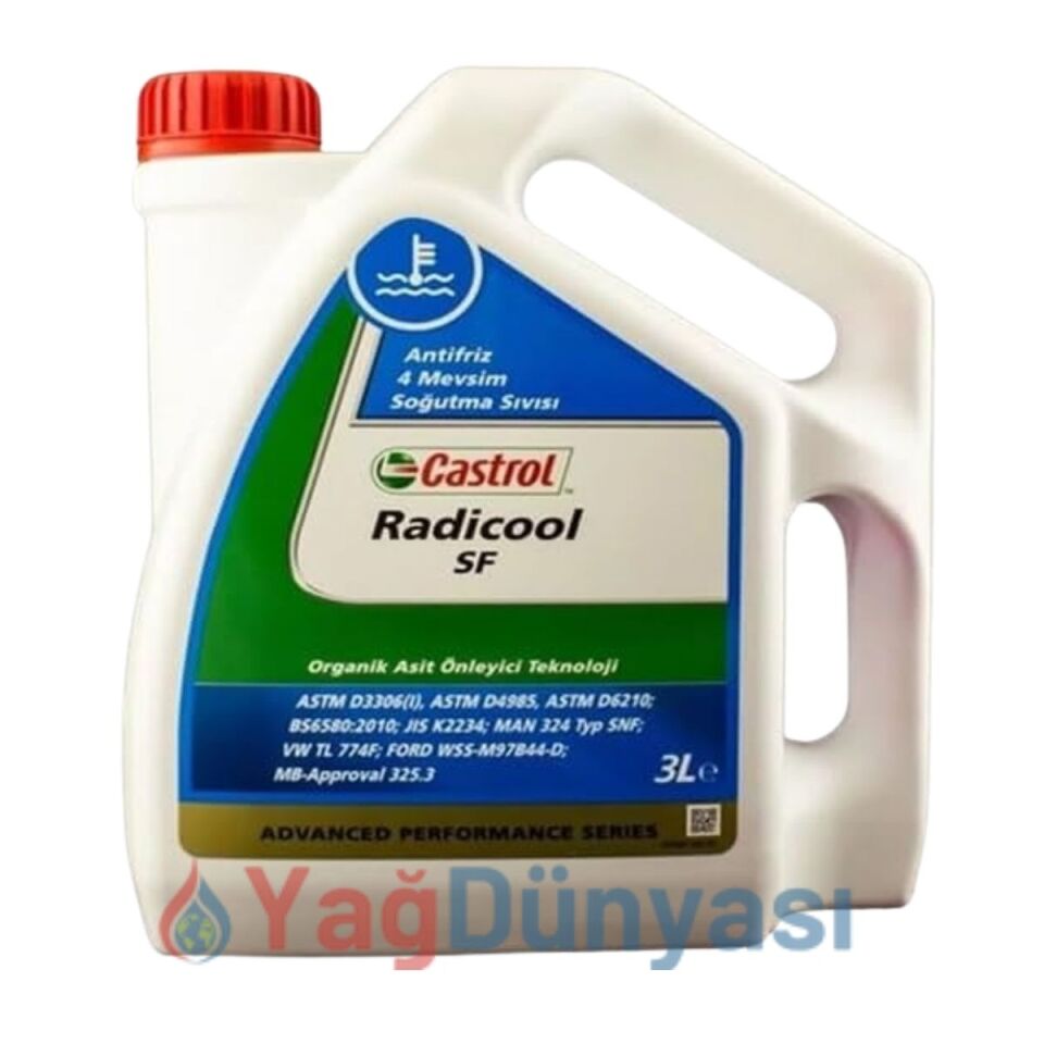 Castrol Radicool SF Konsantre Antifriz - 3 Litre Kırmızı Antifriz
