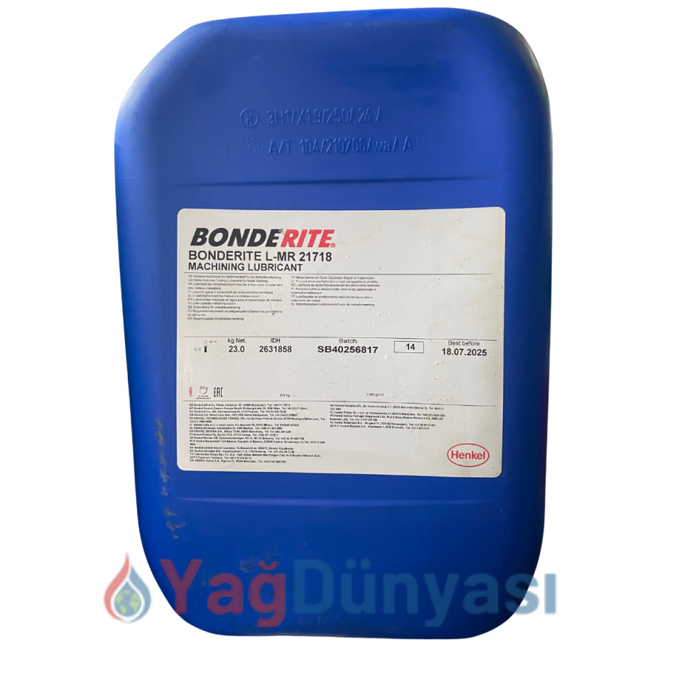 HENKEL BONDERITE L-MR 21718 BOR YAĞI