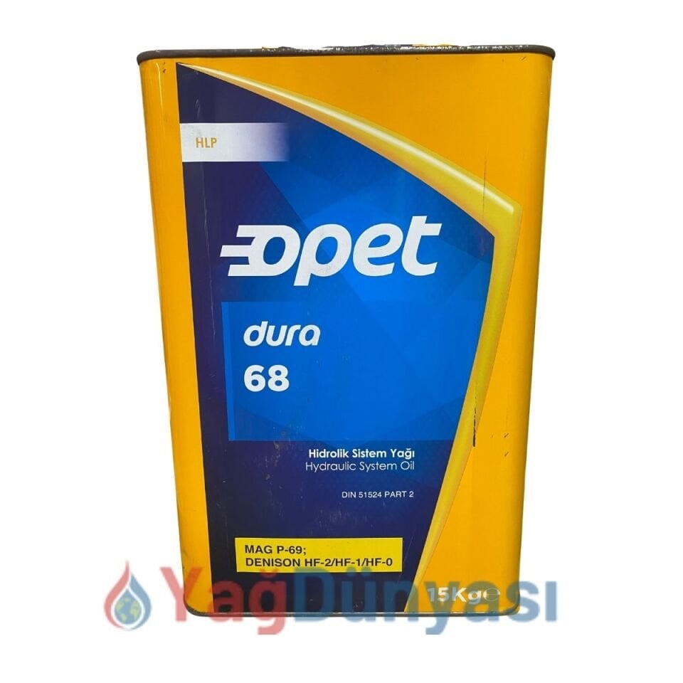 Opet Dura 68  Hidrolik Sistem Yağı - 15 Kg 17 Litre