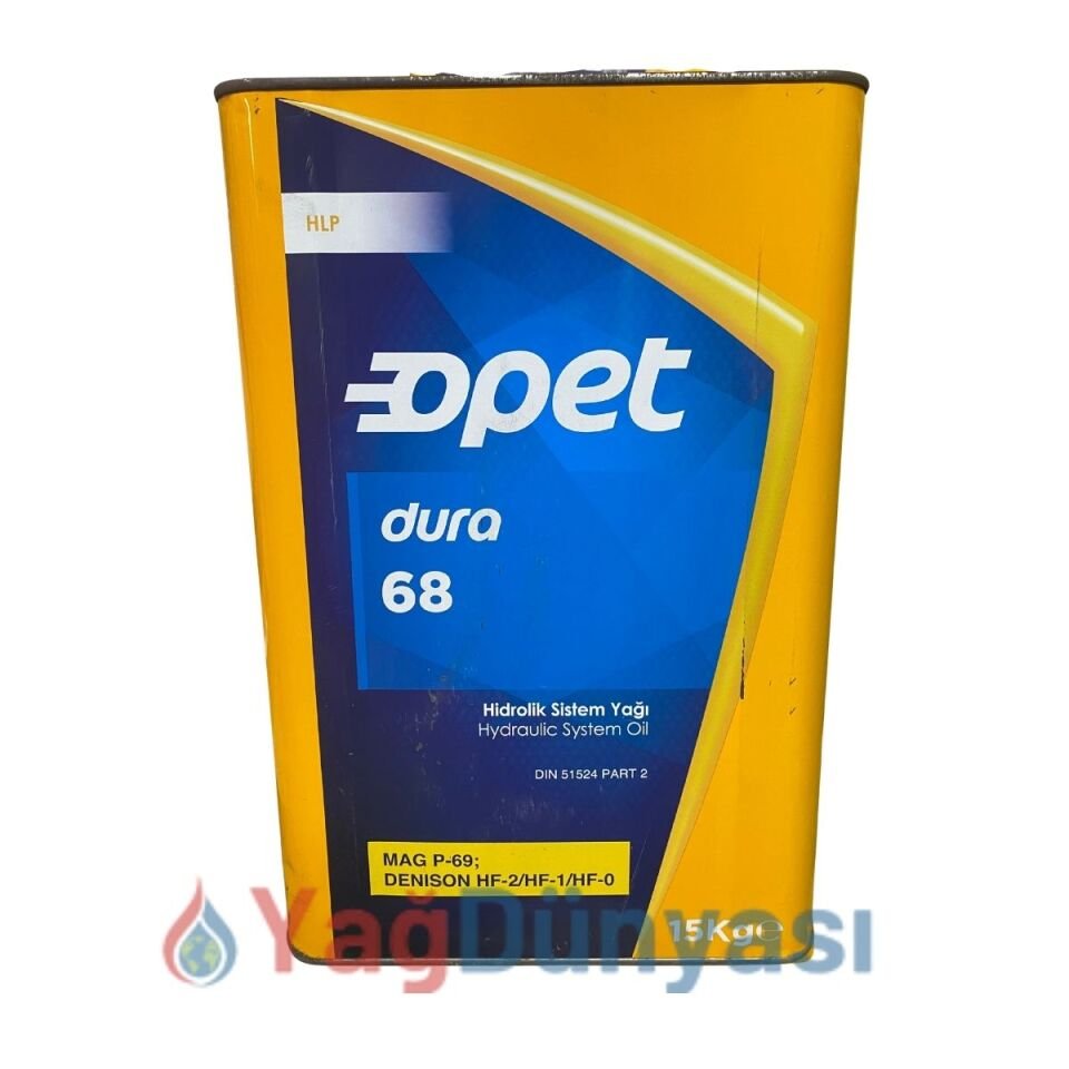 Opet Dura 68  Hidrolik Sistem Yağı - 15 Kg 17 Litre