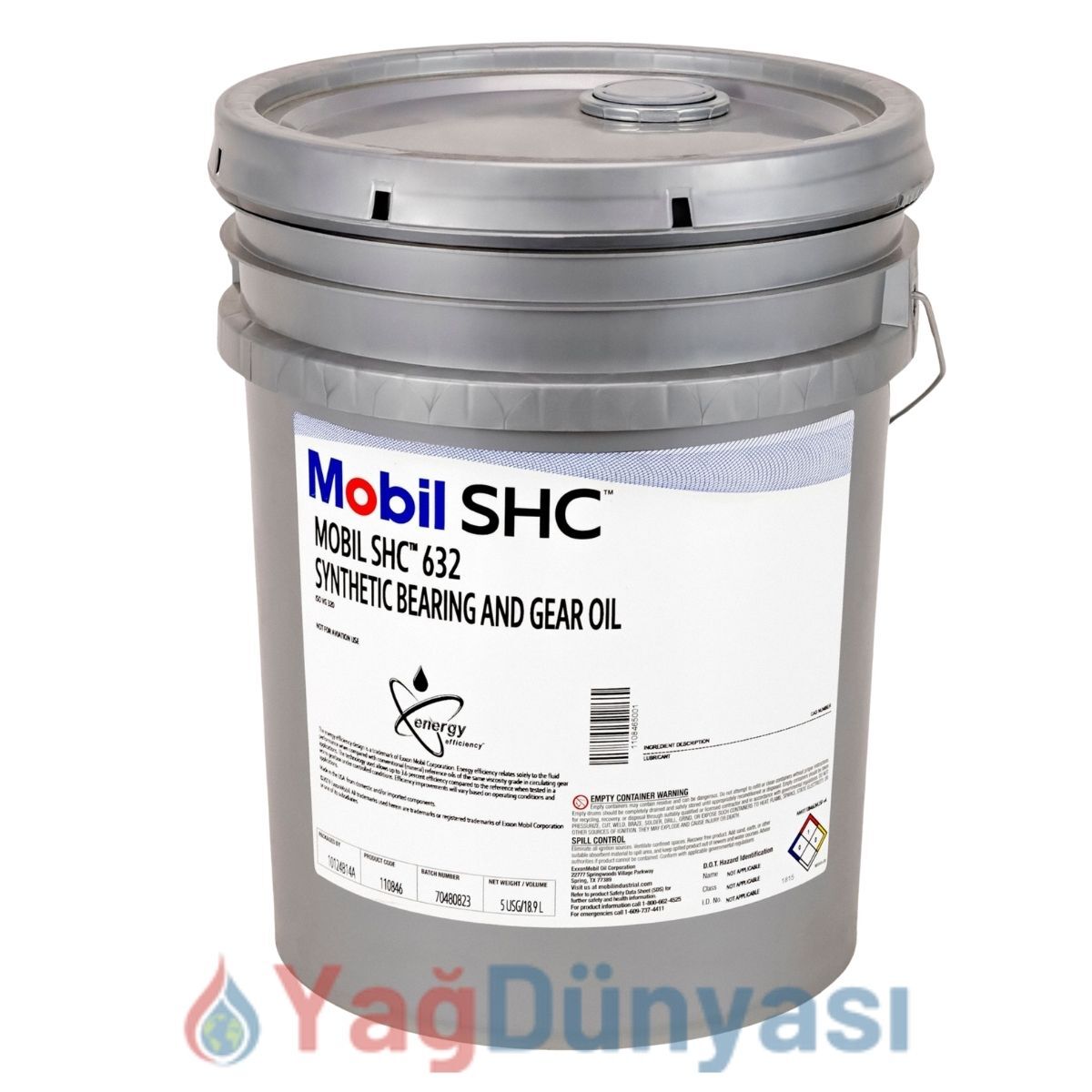 Mobil SHC 632 – 20 Litre Sentetik Dişli ve Rulman Yağı