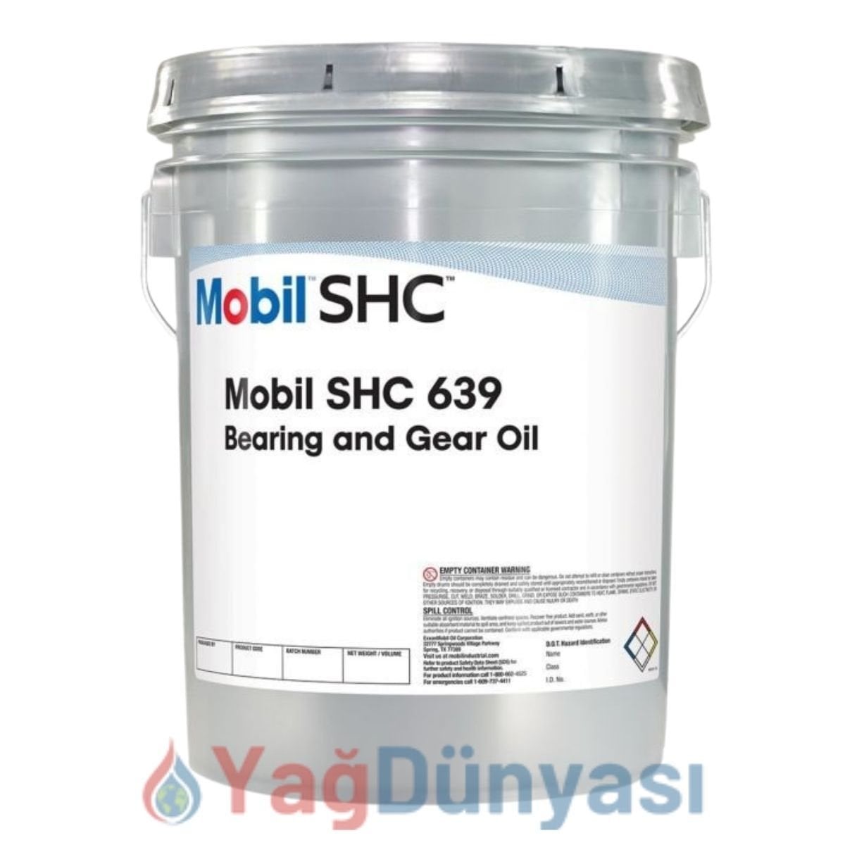 Mobil SHC 639 20 Litre Dişli ve Rulman Yağı