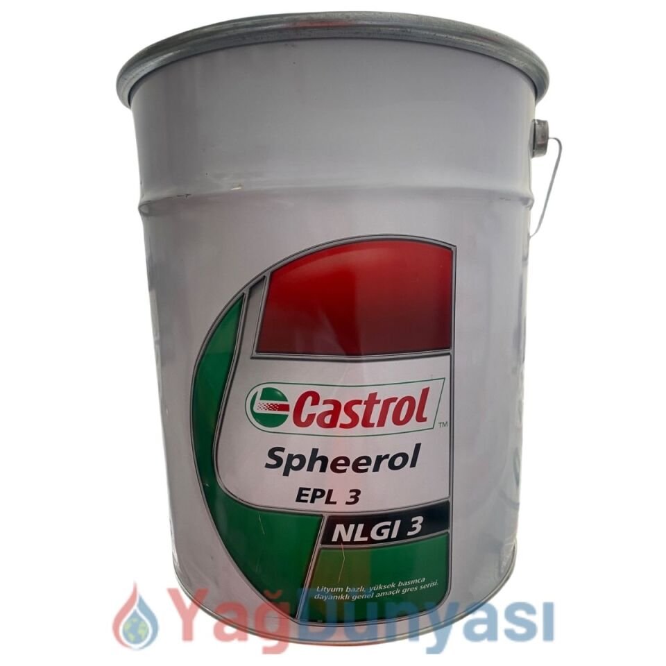 Castrol Spheerol EPL 3 Lityum Bazlı Rulman Gresi 16 Kg