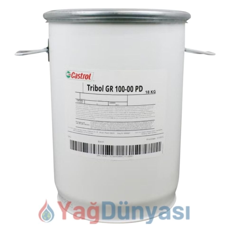 Castrol Tribol GR 100-00 PD – 18 KG YARI AKIŞKAN GRES YAĞI (NLGI 00 LİTYUM BAZLI)