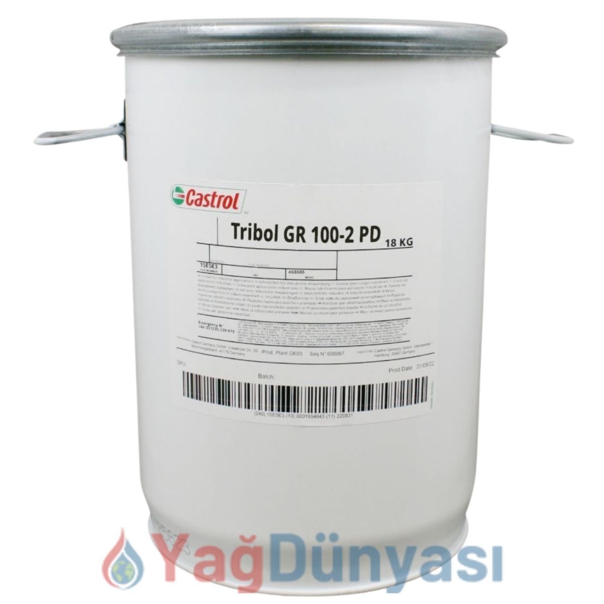 Castrol Tribol GR 100-2 PD - 18 Kg Yüksek Basınç Gres Yağı