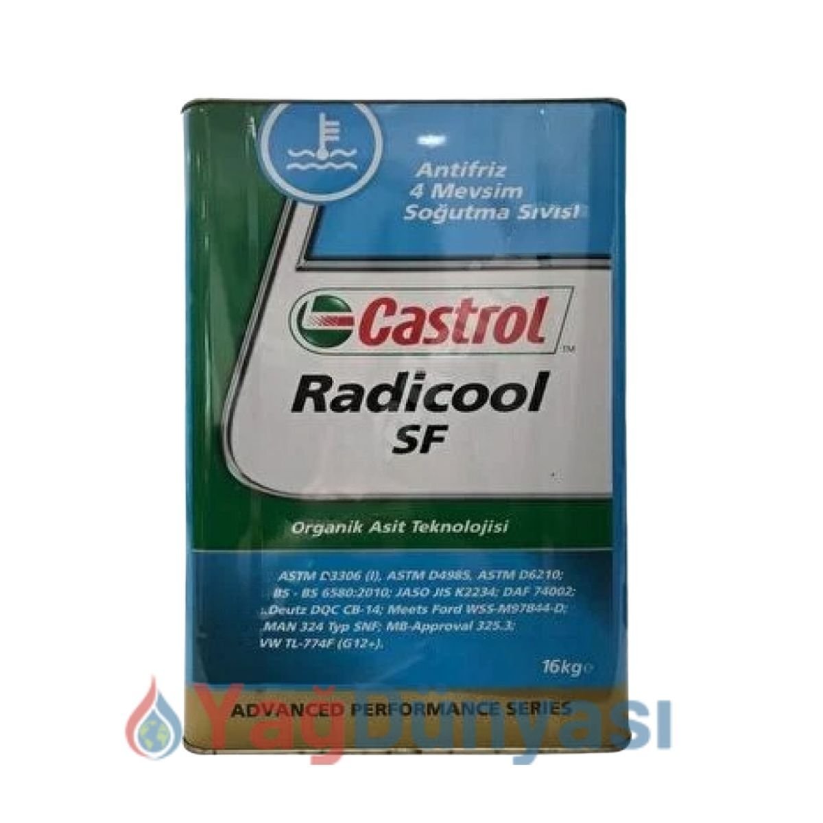 Castrol Radicool SF Konsantre Kırmızı Antifriz - 16 KG