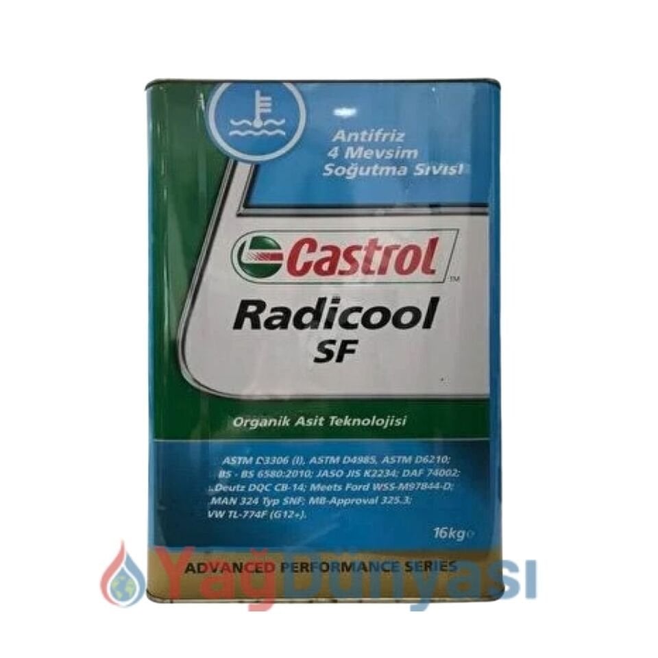 Castrol Radicool SF Konsantre Kırmızı Antifriz - 16 KG