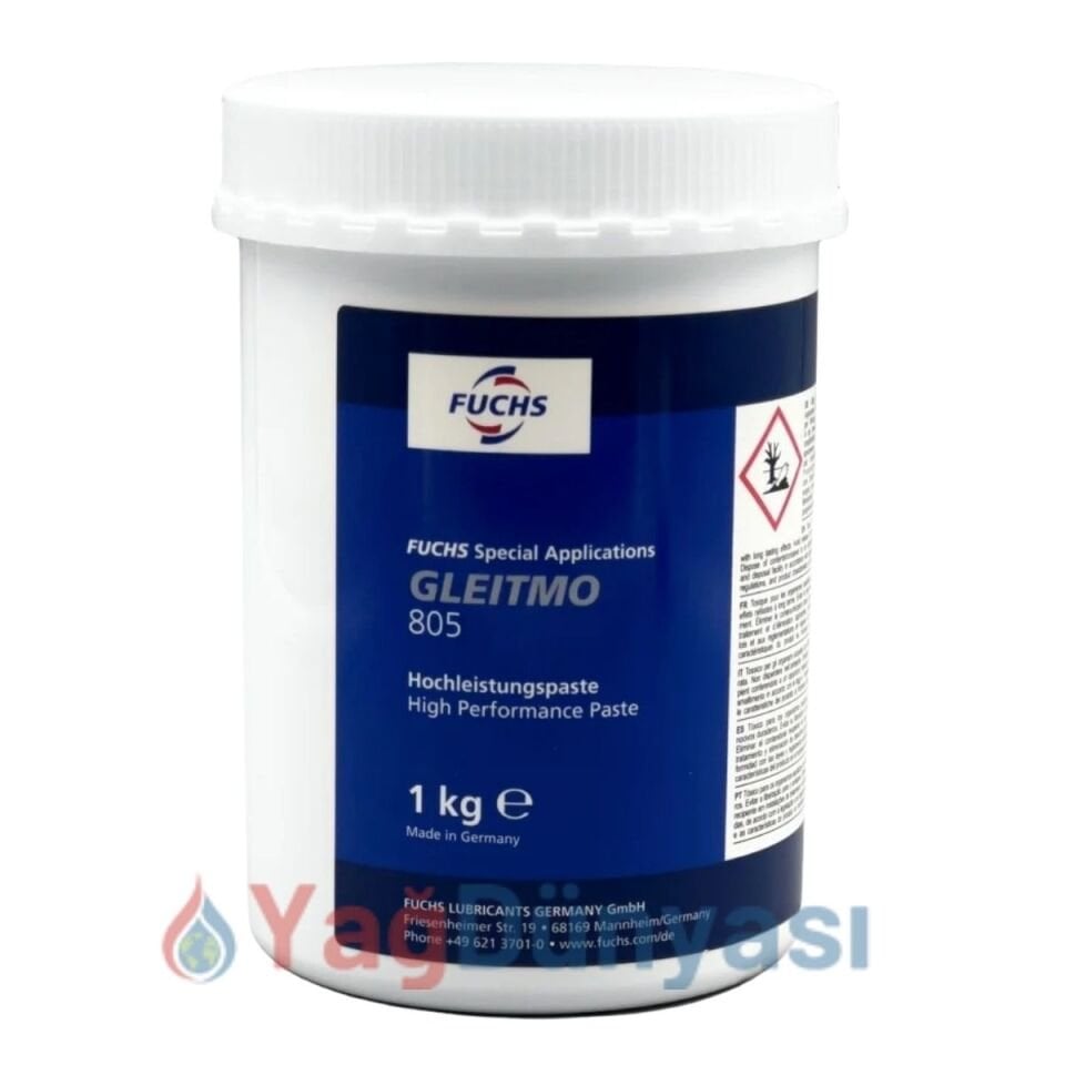 FUCHS Gleitmo 805 – 1 KG YÜKSEK BASINÇ GRES PASTASI (BEYAZ KATI YAĞLAYICILI)